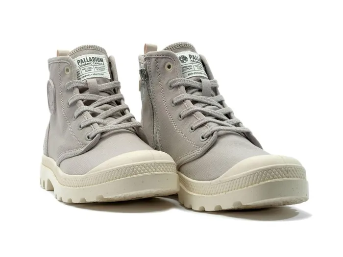 Men Palladium Boots Pampa Hi Zip Organic Grey Berry