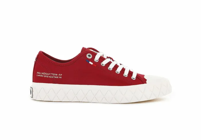 Men Palladium Sneakers Palla Ace Canvas Red Salsa