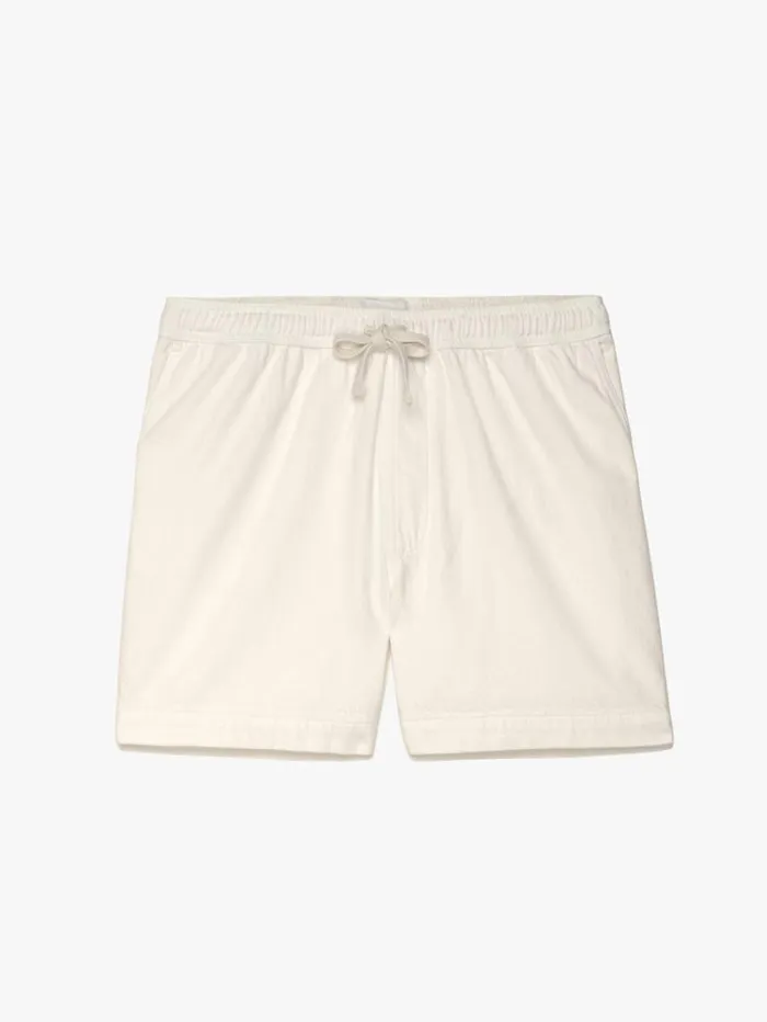 Men Pants and Shorts FRAME Textured Terry Short 8212 Off White