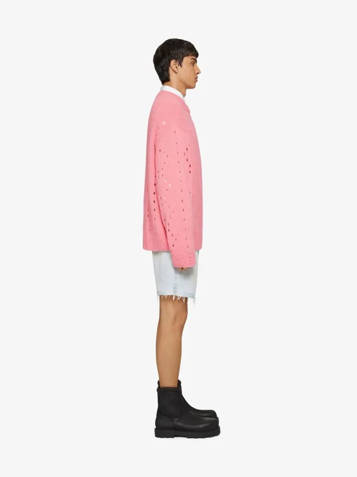 Men Pants and Shorts Givenchy Bermuda Shorts In Denim Pale Blue