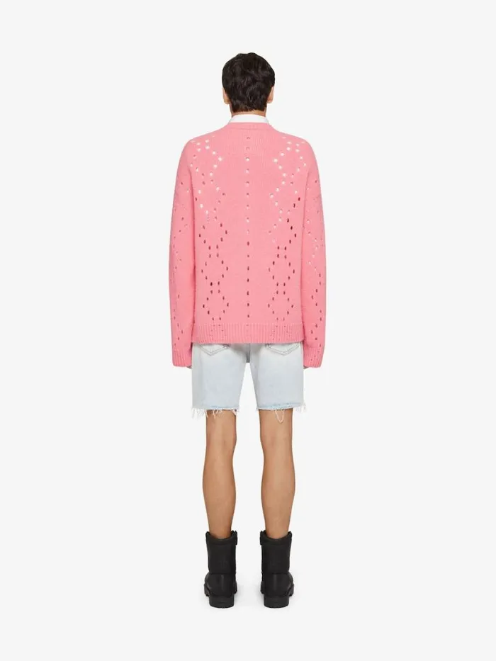 Men Pants and Shorts Givenchy Bermuda Shorts In Denim Pale Blue