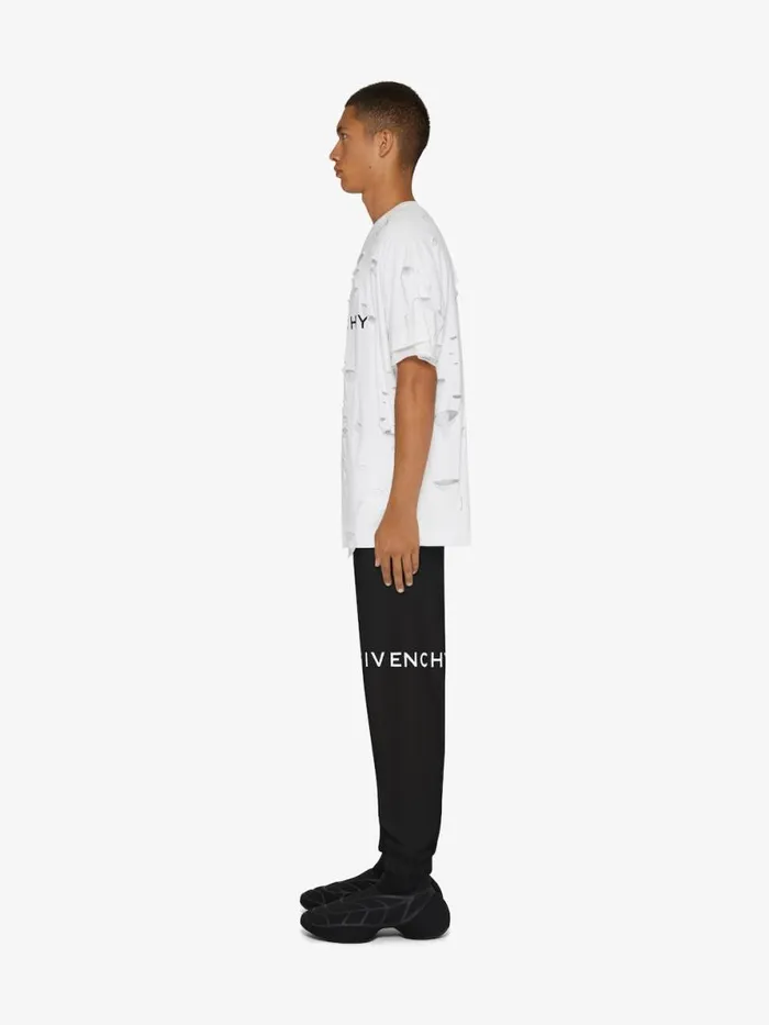 Men Pants and Shorts Givenchy GIVENCHY Archetype Slim Fit Jogger Pants In Fleece Black
