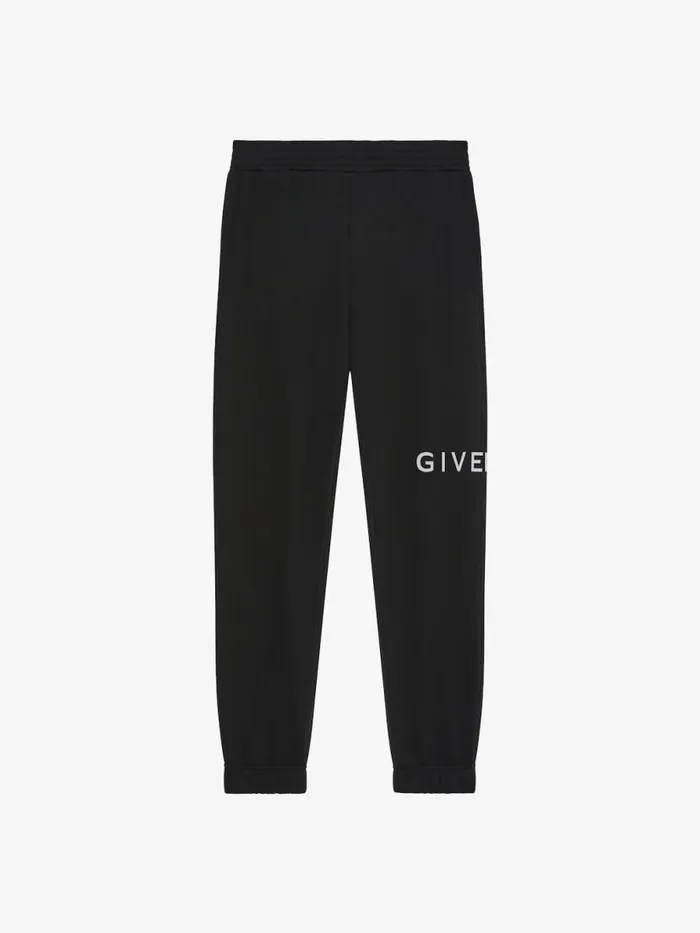 Men Pants and Shorts Givenchy GIVENCHY Archetype Slim Fit Jogger Pants In Fleece Black