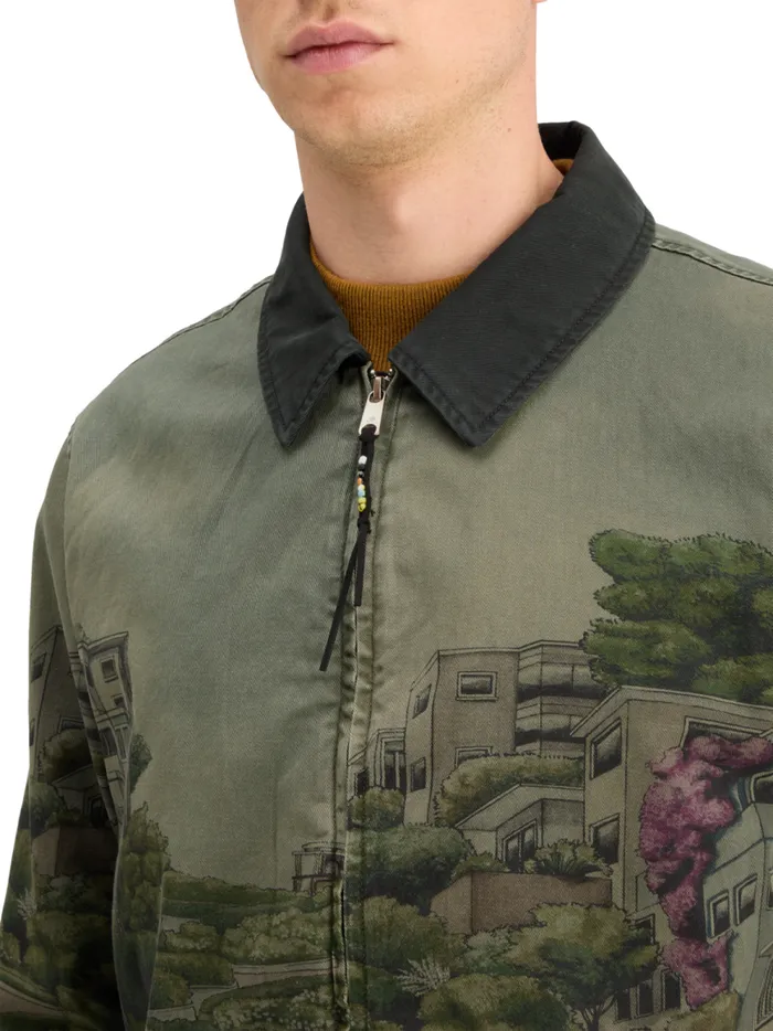 Men PHOTOPRINTED TWILL COACH JACKET Lombard Street Scenery Scotch and Soda Jackets and Coats Men PHOTOPRINTED TWILL COACH JACKET Lombard Street Scenery Scotch and Soda Jackets and Coats