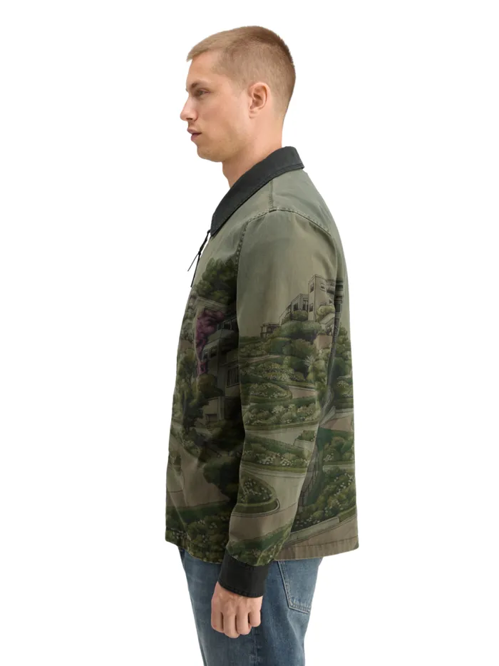 Men PHOTOPRINTED TWILL COACH JACKET Lombard Street Scenery Scotch and Soda Jackets and Coats Men PHOTOPRINTED TWILL COACH JACKET Lombard Street Scenery Scotch and Soda Jackets and Coats
