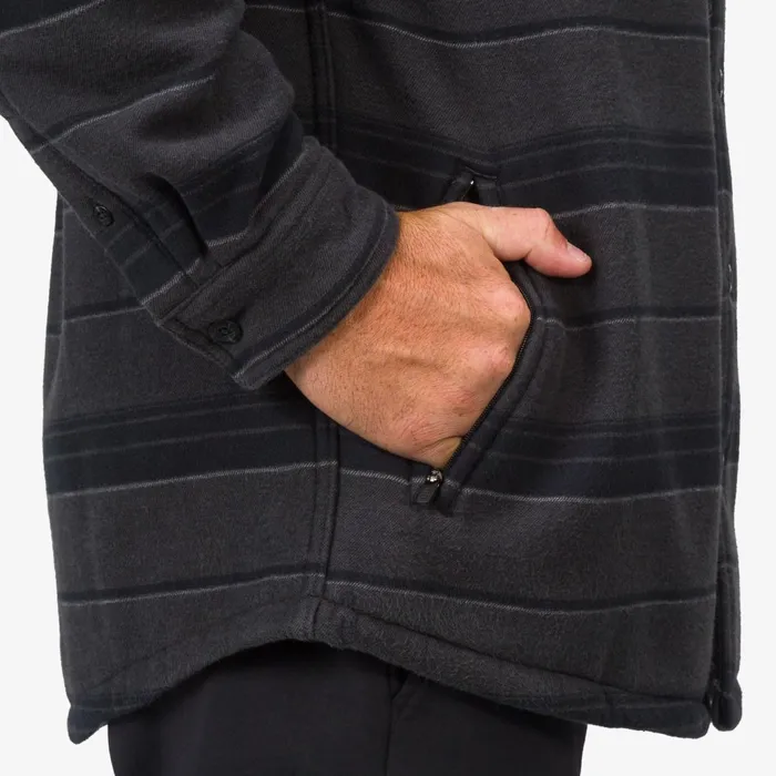 Men Reef Outerwear Bartlett Woven Jacket Caviar