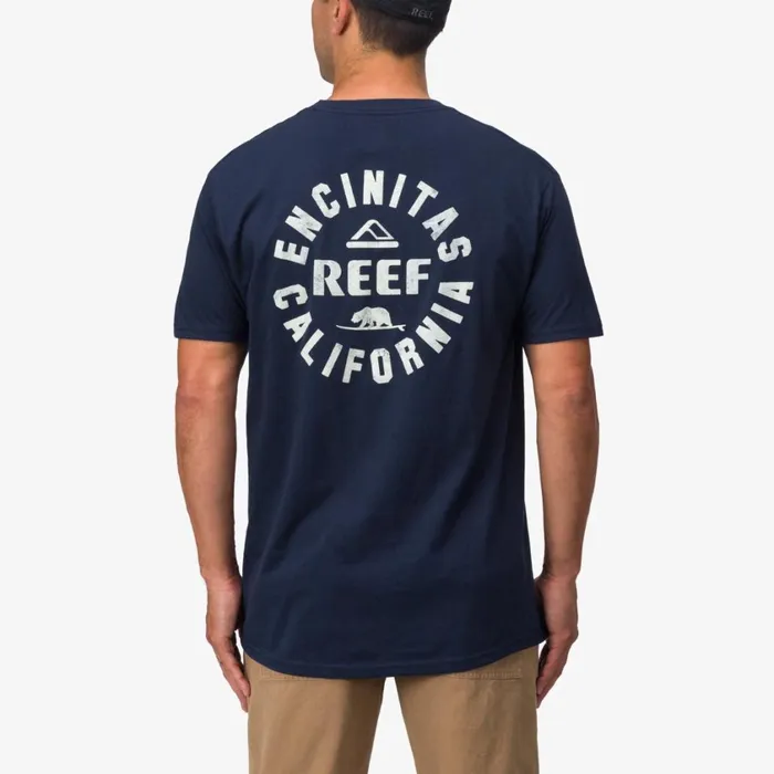 Men Reef TShirts and Shirts Rancho Tee Navy White