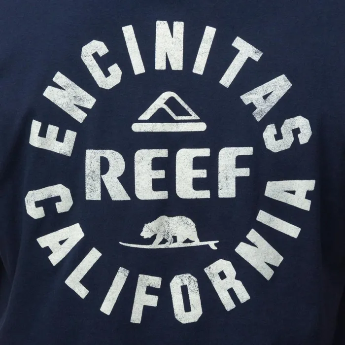 Men Reef TShirts and Shirts Rancho Tee Navy White Men Reef TShirts and Shirts Rancho Tee Navy White