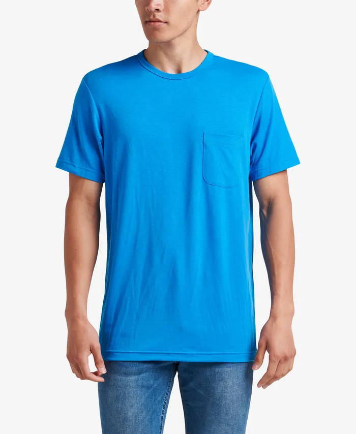 Men Reef TShirts and Shirts Smith Short Sleeve Pocket Knit Tee French Blue