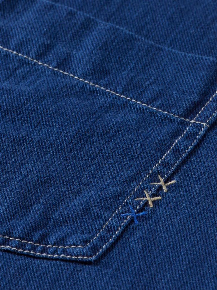 Men REGULAR FIT PREMIUM INDIGO TWILL WASHED SHIRT Indigo Scotch and Soda Shirts Men REGULAR FIT PREMIUM INDIGO TWILL WASHED SHIRT Indigo Scotch and Soda Shirts