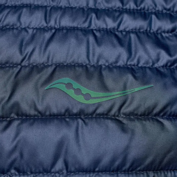 Men Saucony Jackets Hurricane Insulated Vest Navy