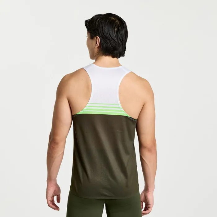 Men Saucony Tops Elite Singlet Umbra
