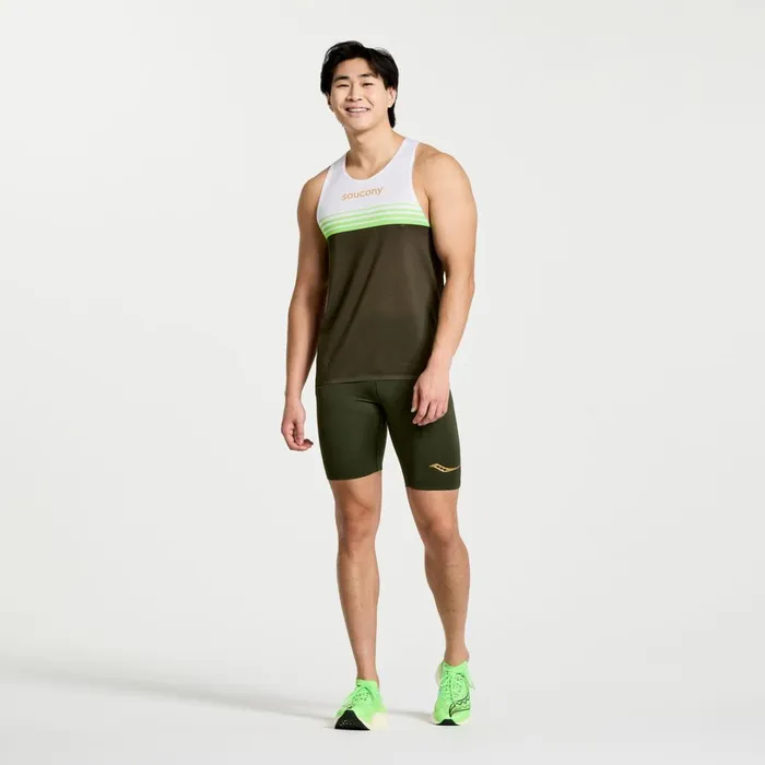 Men Saucony Tops Elite Singlet Umbra