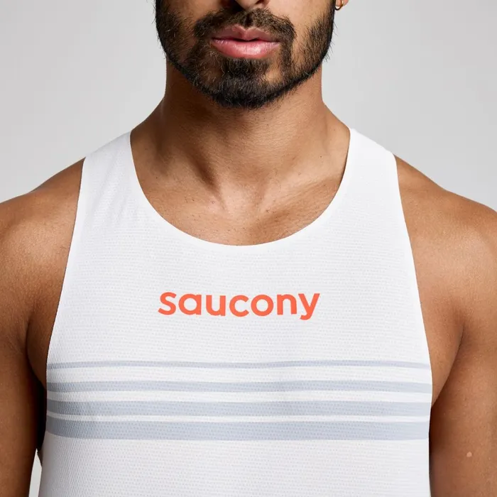 Men Saucony Tops Endorphin Singlet Cloud
