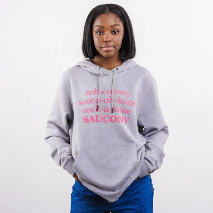 Men Saucony Tops X Frank Cooke Rested Hoodie Light Grey Heather