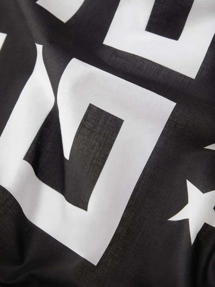 Men Scarves and Ties Givenchy 4G Stars Shawl In Cotton Black Men Scarves and Ties Givenchy 4G Stars Shawl In Cotton Black