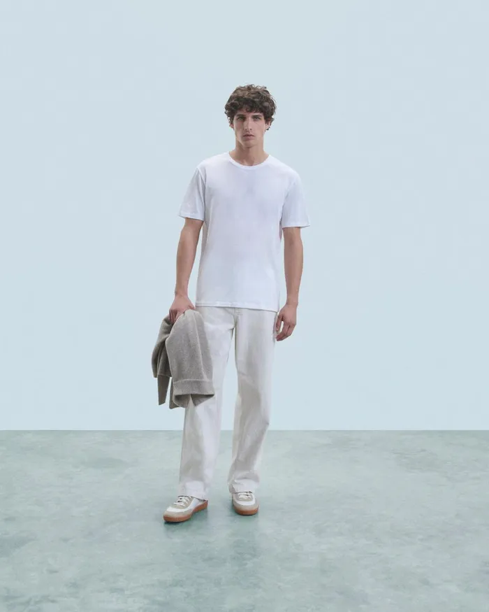 Men Shirts and TShirts From Future Crewneck Short Sleeve TShirt White
