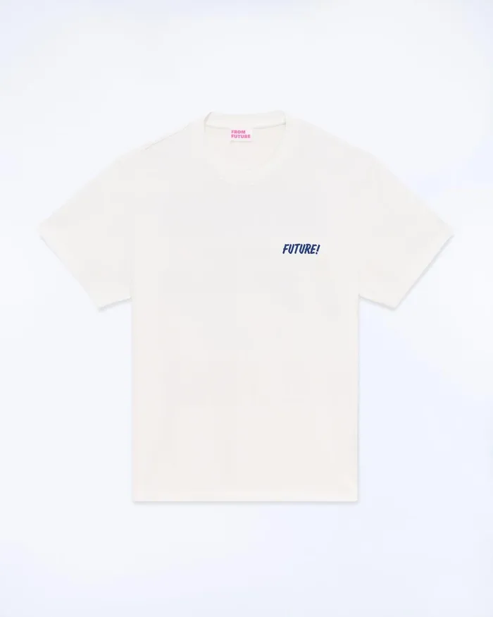 Men Shirts and TShirts From Future Crewneck Short Sleeve TShirt White