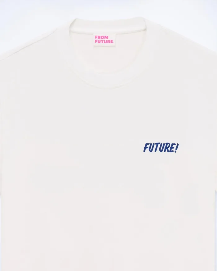 Men Shirts and TShirts From Future Crewneck Short Sleeve TShirt White