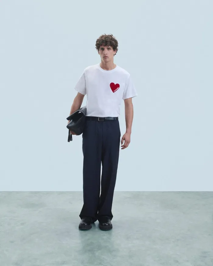 Men Shirts and TShirts From Future Heart Crewneck TShirt White