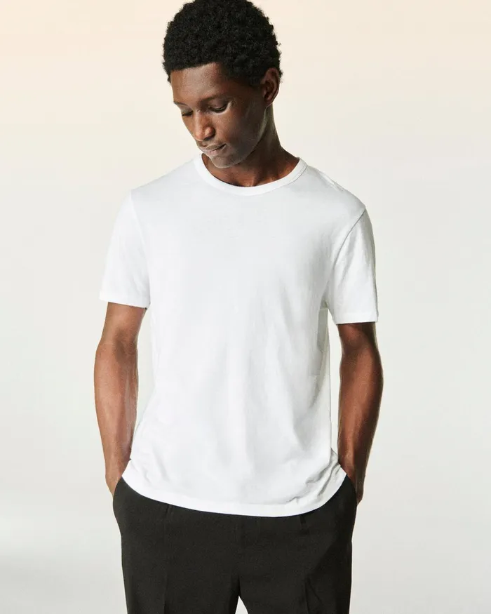 Men Shirts and TShirts From Future Plain Crewneck TShirt Khaki