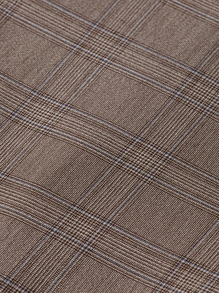 Men SINGLE BREASTED YARNDYED BLAZER Brown Ecru Check Scotch and Soda Blazers and Waistcoats Men SINGLE BREASTED YARNDYED BLAZER Brown Ecru Check Scotch and Soda Blazers and Waistcoats