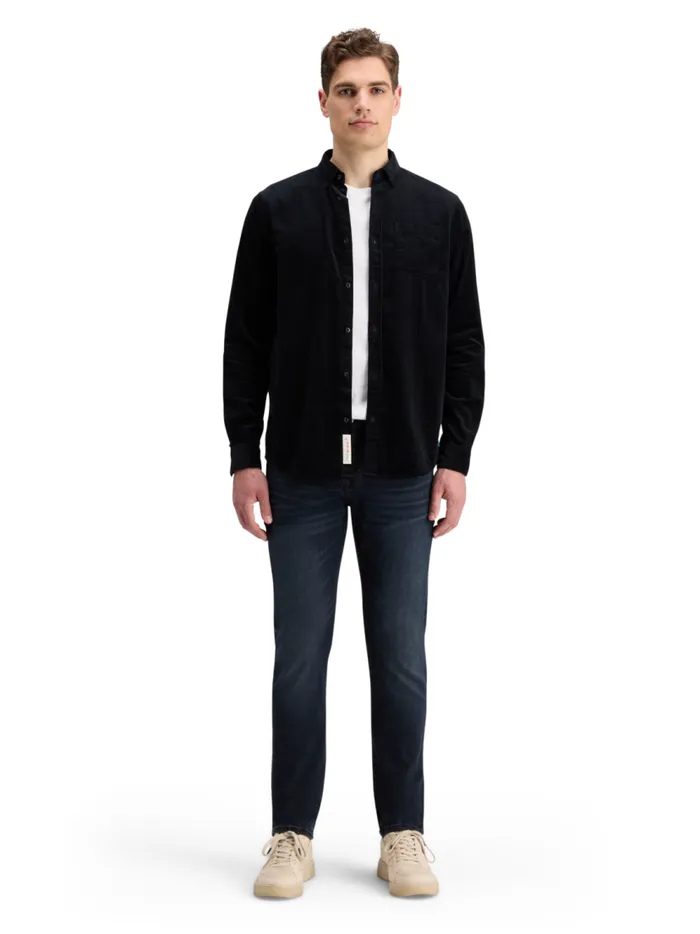 Men SOLID CORDUROY SHIRT Black Scotch and Soda Shirts