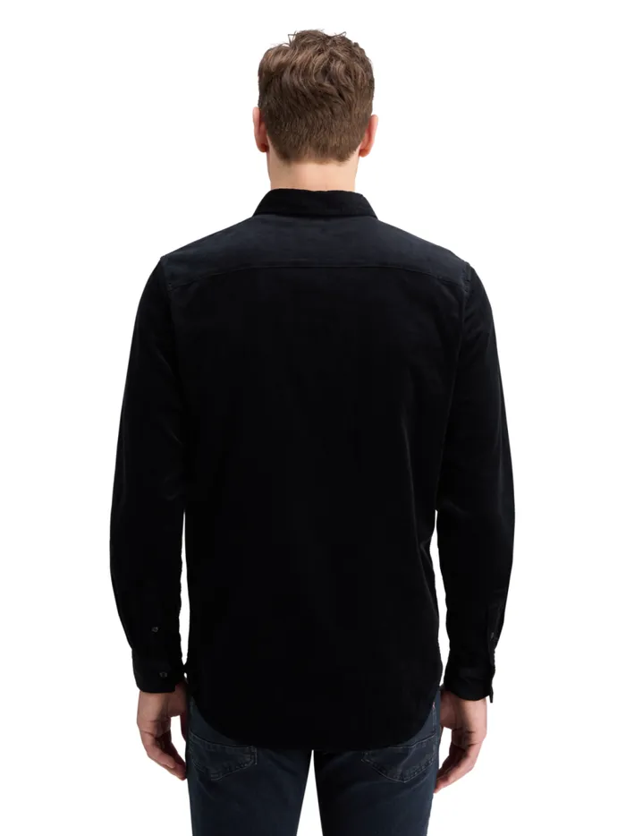 Men SOLID CORDUROY SHIRT Black Scotch and Soda Shirts