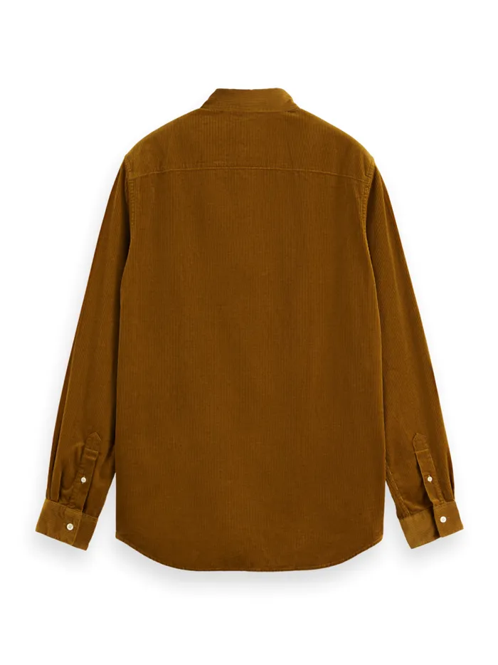 Men SOLID CORDUROY SHIRT Black Scotch and Soda Shirts