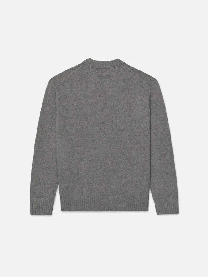Men Sweaters and Hoodies FRAME The Cashmere Crewneck Sweater 8212 Gris