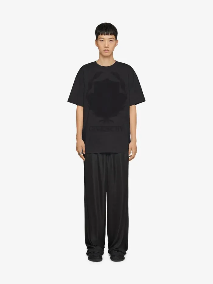 Men TShirts Givenchy GIVENCHY Shadow Tshirt In Cotton Black
