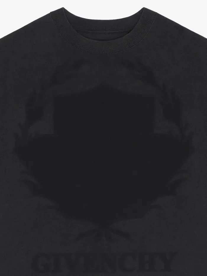 Men TShirts Givenchy GIVENCHY Shadow Tshirt In Cotton Black