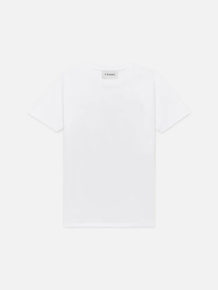 Men Tees FRAME FRAME Logo Tee 8212 Blanc