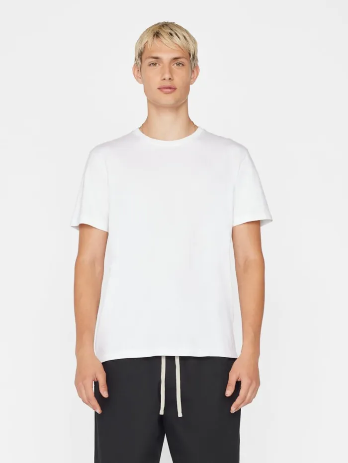 Men Tees FRAME FRAME Logo Tee 8212 Blanc Men Tees FRAME FRAME Logo Tee 8212 Blanc