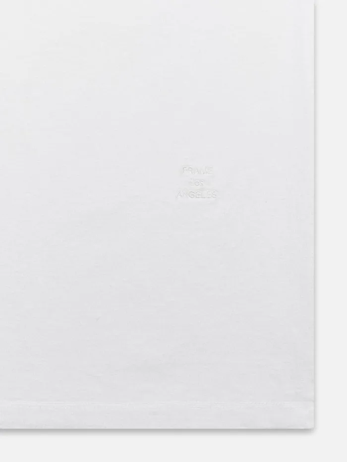 Men Tees FRAME FRAME Logo Tee 8212 Blanc Men Tees FRAME FRAME Logo Tee 8212 Blanc