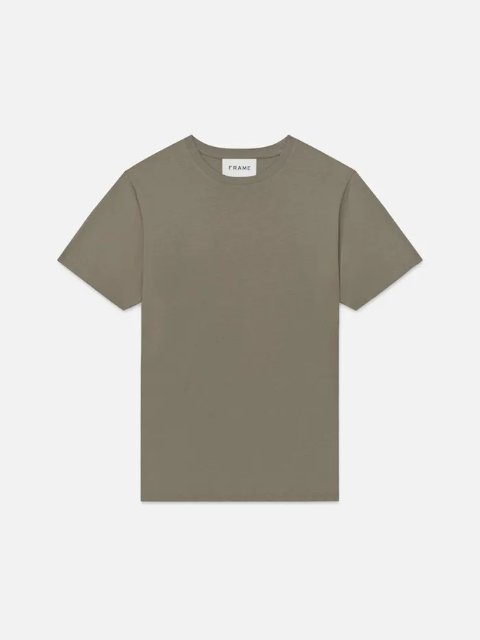 Men Tees FRAME FRAME Logo Tee 8212 Stone Beige