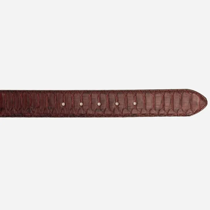 Men The Boss Burgundy Python Sneak Leather Leather Belt Vinci Leather Boots