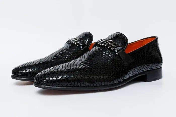 Men The King Black Bit Dress Loafer Shoe Vinci Leather Best Sellers