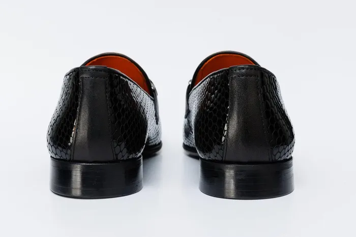 Men The King Black Bit Dress Loafer Shoe Vinci Leather Best Sellers
