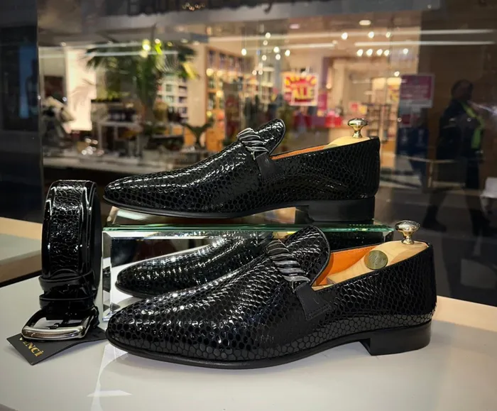 Men The King Black Bit Dress Loafer Shoe Vinci Leather Best Sellers