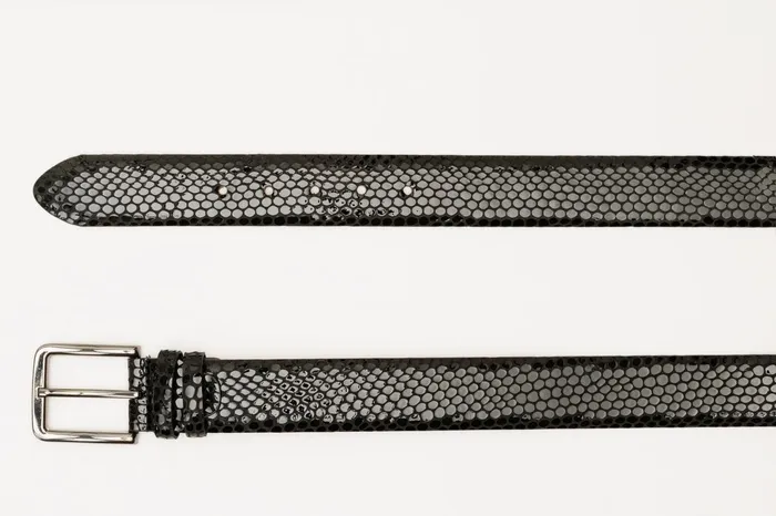 Men The King Black Leather Belt Vinci Leather Leather Belts