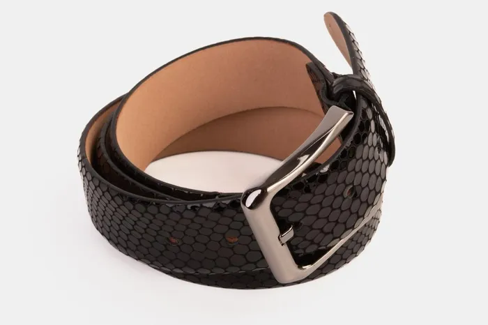 Men The King Black Leather Belt Vinci Leather Leather Belts