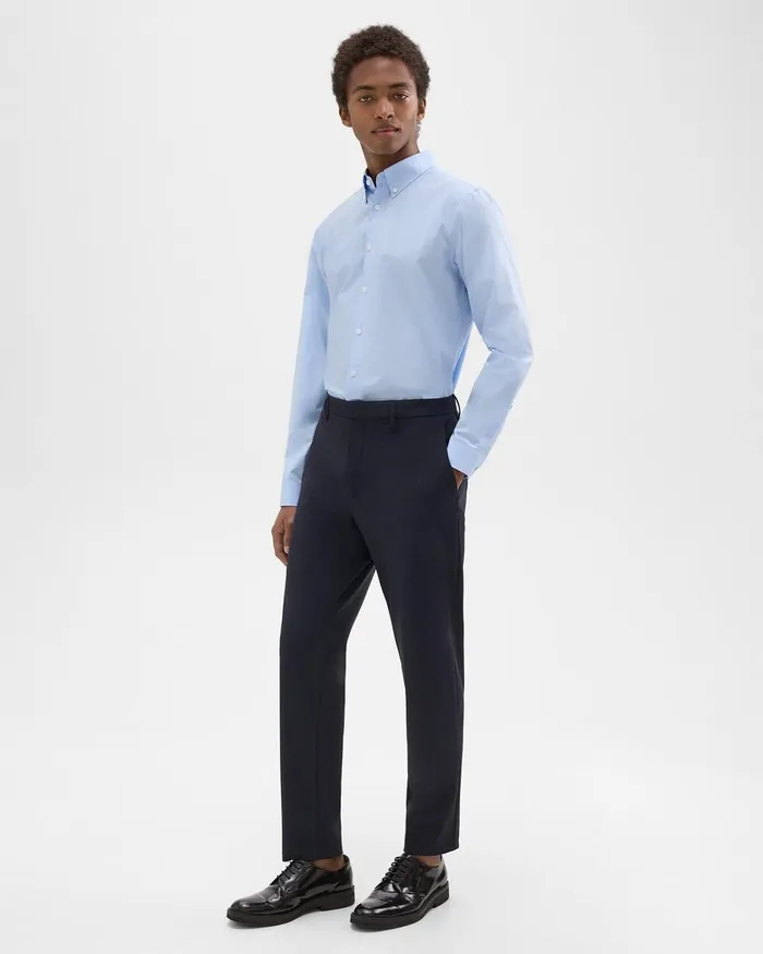 Men Theory Pants Curtis Pant In Precision Ponte Baltic