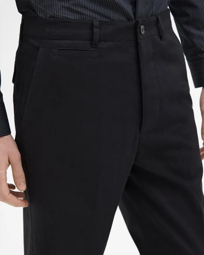Men Theory Pants Relaxed Virgin Wool Pant Black