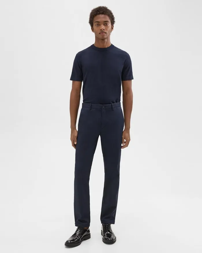 Men Theory Pants Zaine Pant In Organic Cotton Baltic