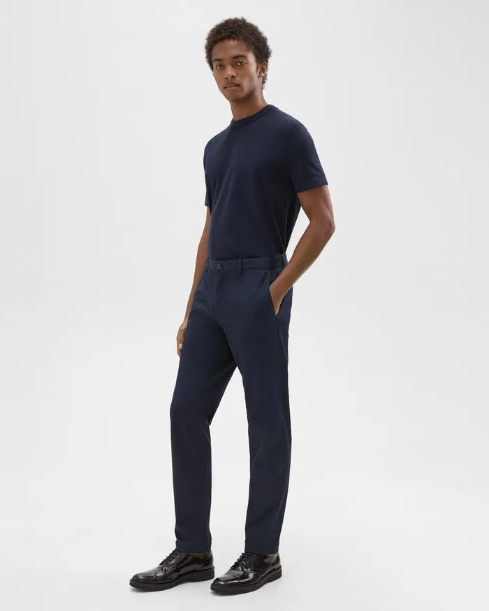 Men Theory Pants Zaine Pant In Organic Cotton Baltic