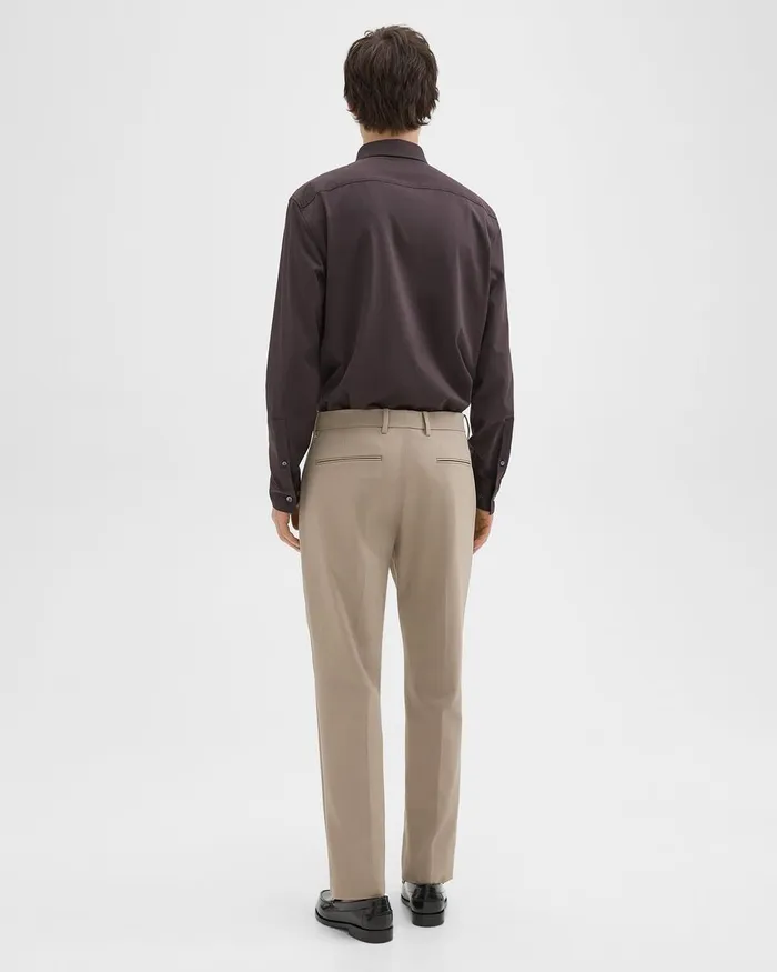Men Theory Pants Zaine Pant In Stretch Cotton Taupe
