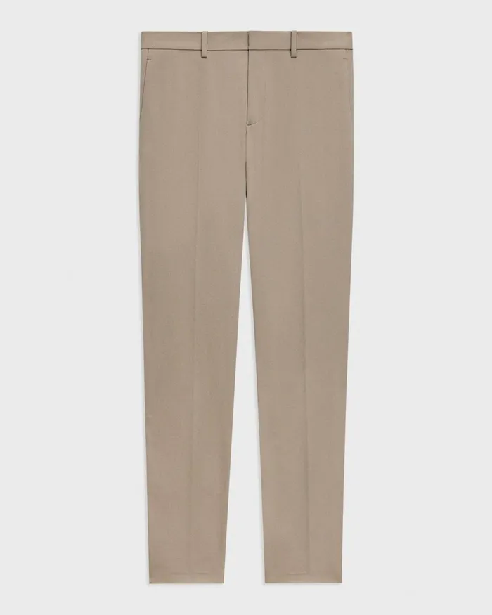 Men Theory Pants Zaine Pant In Stretch Cotton Taupe
