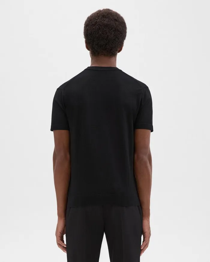 Men Theory Sweaters Cardigans Sarior Tee In Light Bilen Black