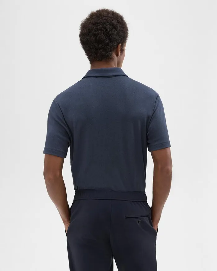 Men Theory TShirts Polos Bron Polo Shirt In Anemone Modal Jersey Eclipse Multi